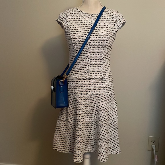 Sharagano fit and flare midi dress - size 4P - Picture 6 of 12